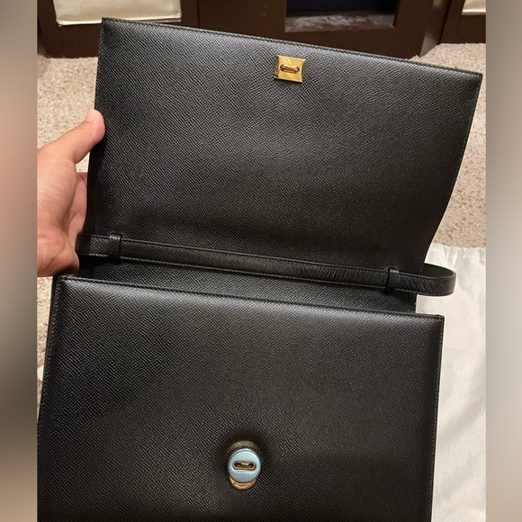 Salvatore Ferragamo Ginny Oscore Black leather bag, NWT - Picture 4 of 10